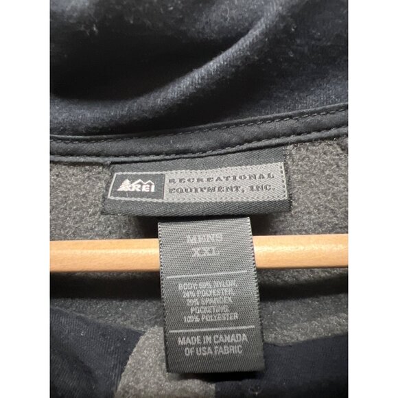 REI Green and Black Full Zip Softshell Outdoor Jacket - Picture 4 of 7